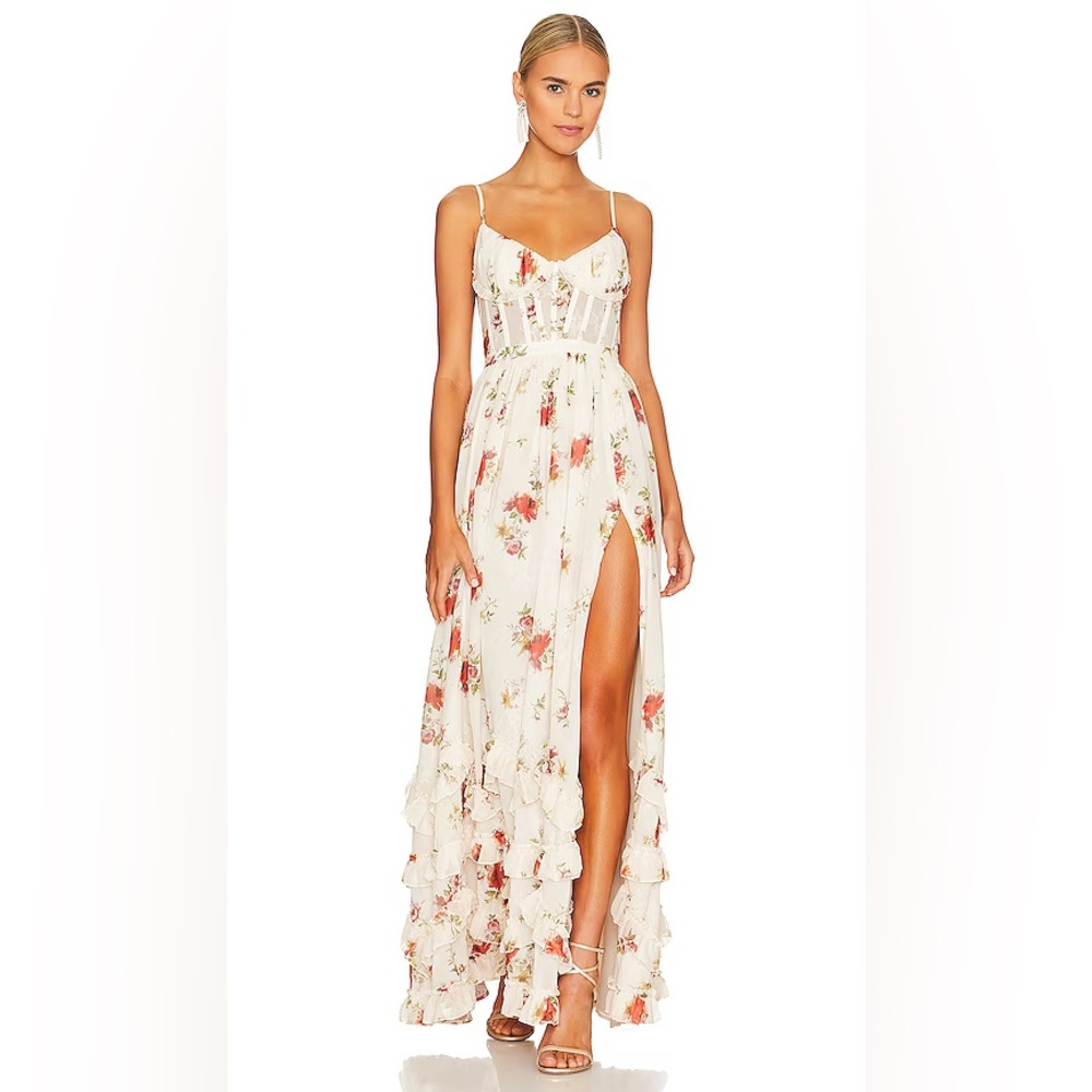 The Carmen Dress in Dainty Floral 00 - Picture 4 of 6